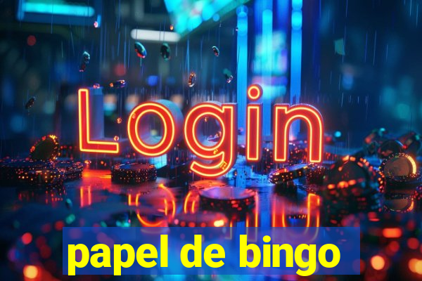 papel de bingo